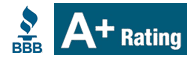 Better Business Bureau A+ Rating logo