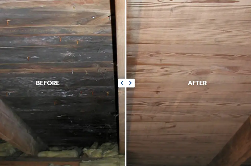 Ice blasting for fire damage restoration.