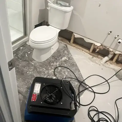 Bathroom water damage
