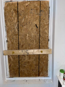 Board up door