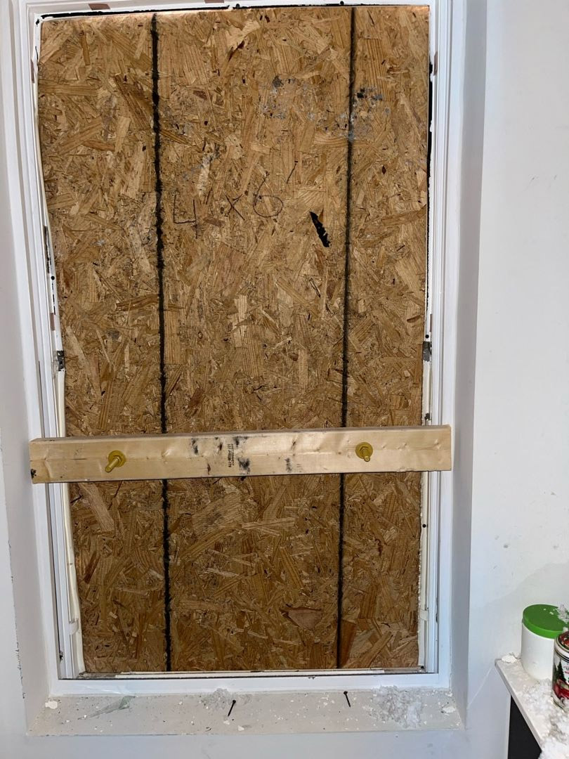 Board up door