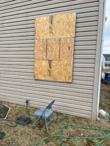 Board up window