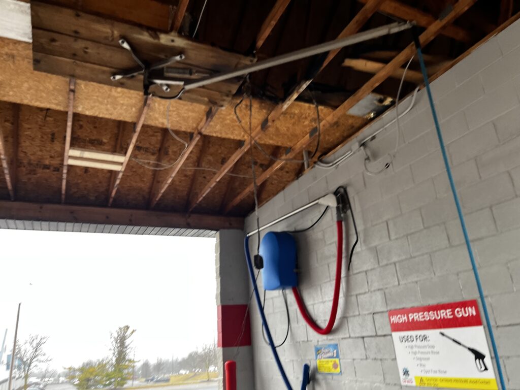 Car Wash Fire Damage